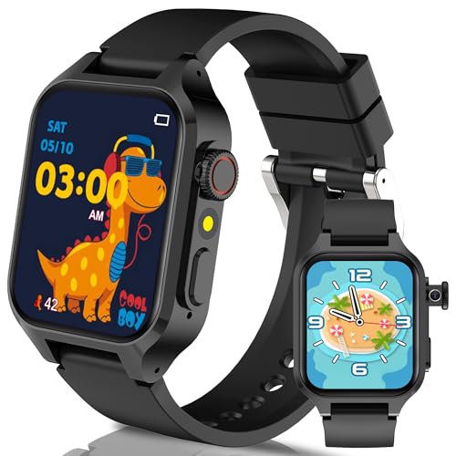 Tzzulsx 32 Games Kids Smart Watch Boys Girls - Smart Watch for Kids HD Touchscreen Camera Music Player Video Step Counter Audiobook Alarm, KidsWatch for Boys Toys Birthday Gifts