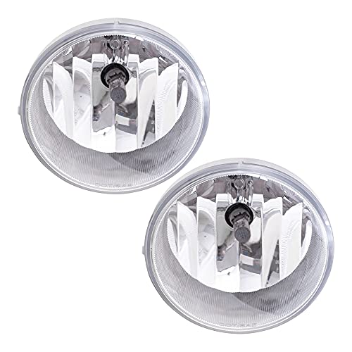 Brock Replacement Set Pair Of Fog Lights Compatible With 08-17 Sequoia 07-13 Tundra 05-11 Tacoma 04-06 Solara 81210-Aa030 #TOP15