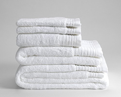 Jasmin Elinor White Luxury Supreme 600 Gsm 100% Egyptian Cotton Hotel Quality Towels (Bath Towel, )