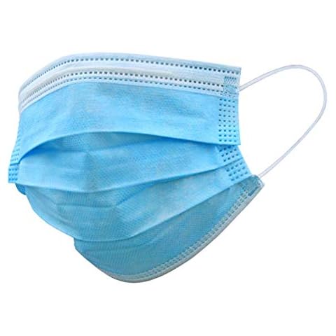 RightCare 3-ply Procedural Face Masks for General Use Protection, Light Blue, Disposable Masks (2000ct Case) Cover