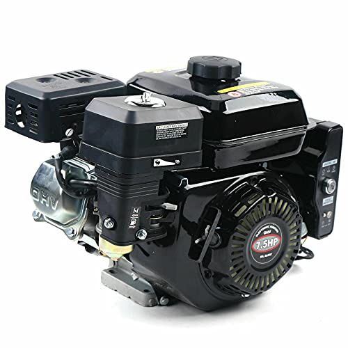 7.5Hp Gas Powered Engine, 212Cc 4-Stroke Ohv Gas Motor, Shaft 20Mm Diameter, 2-5/16" Length, 3/16" Keyway, Replacement For Go Cart, Compressor, Log Splitter, Pressure Washer #TOP2