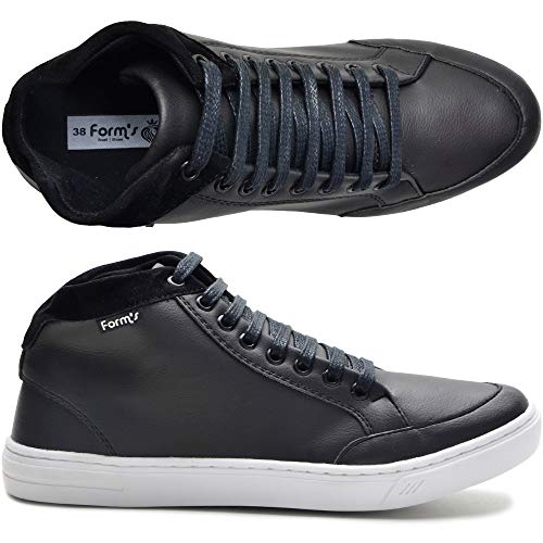 Tênis Masculino Cano Alto Form's Preto 38