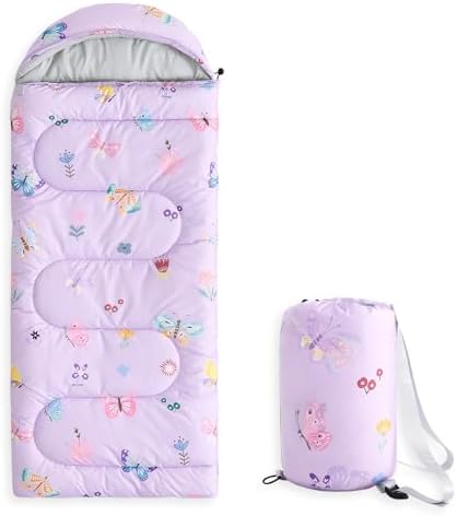 Wake In Cloud - Kids Sleeping Bag for Girls Toddlers, Camping in ...