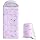 Wake In Cloud - Bolsa de Dormir para Niñas Pequeñas, Camping en Clima Templado, Ligera y Compacta para Mochilero, para 3 Estaciones, Diseño Mariposas y Flores miniatura 1