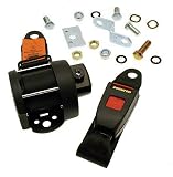 Securon Cinturón de seguridad trasero automático de 3 puntos, negro para VW Beetle 1946-1998 254