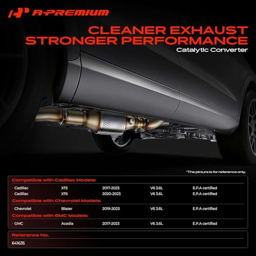 A-Premium Front Left Catalytic Converter Kit Direct-Fit Compatible with Cadillac, Chevy & GMC Models - 2019-2023 Blazer, 2017-2023 Acadia, 2017-2023 XT5, 2020-2023 XT6 - V6 3.6L - E.P.A. Compliant by A-Premium - Used condition - Image 2