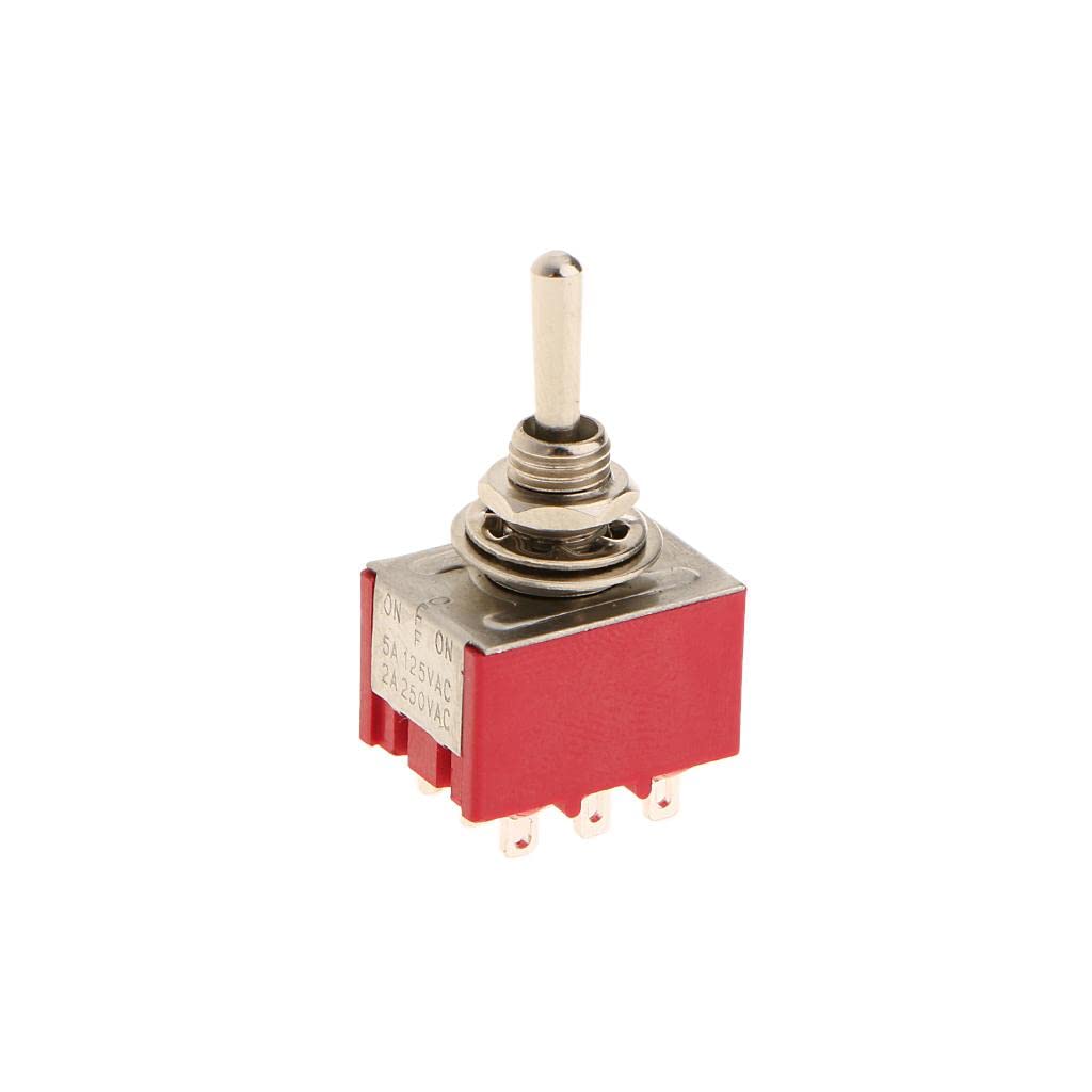 CALANDIS On/Off/On Small Mini Toggle Switch 9 Pin Model 3Pdt Red Pack of 5 (B0BFJPFNZ4) Amazon Price History, Amazon Price Tracker