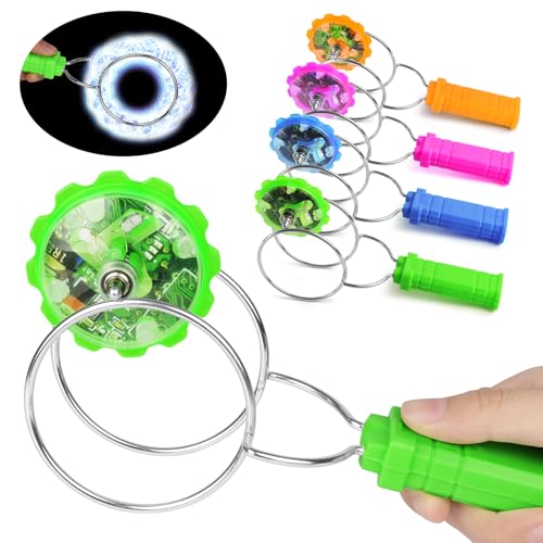 ABOHU Leuchtender Kreisel, 4 Stück Gyro-Rad Spinner Spielzeug,...