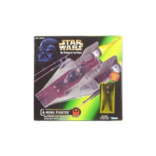 Star Wars Power of The Force A-wing Fighter with Exclusive A-wing Pilot