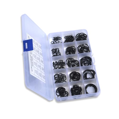 SOLUSTRE Assortment Kit Carbon Steel for Automotive Industrial Applications Resistant Black Finish Versatile Retaining for Machinery Hobbies