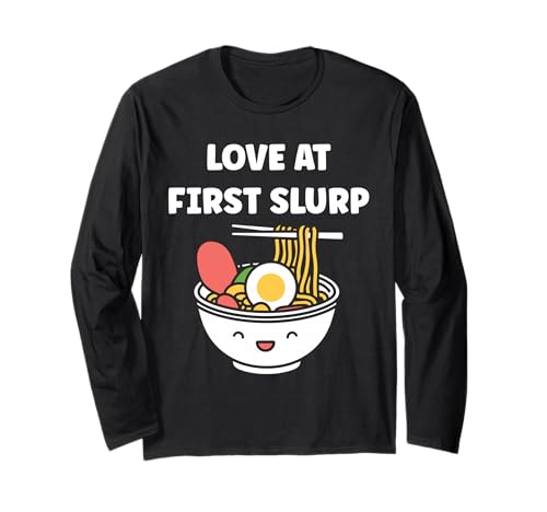 Japanese Food funny Ramen quote love at first slurp ����T�V���c