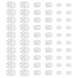 36 Set Druckknöpfe zum Annähen, Kunststoff 3 Größen Unsichtbare Druckknöpfe für Nähen, Klare Runde Kunststoff Druckknopf, für Kleidung Nähen DIY Handwerk (7,5mm, 10mm, 12,5mm)