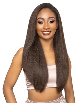 Janet Collection Remy Illusion Easy N Swift Vigo Half Wig - Deep Wide Combs - Forehead Cap 1