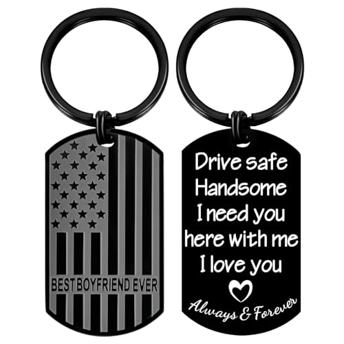 Coolvy Drive Safe Keychain for Him Boyfriend Best Boyfriend Ever Valentines Anniversary Birthday...