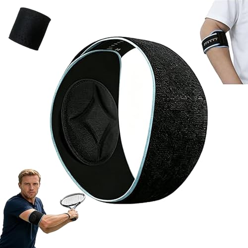 Soporte de codo Padelguard, Soporte de codo Padelguard absorbe las vibraciones la raqueta, Broche epicondilitis para codo de tenista con Almohadilla de compresión para hombres y mujeres (1 UNIDADES)
