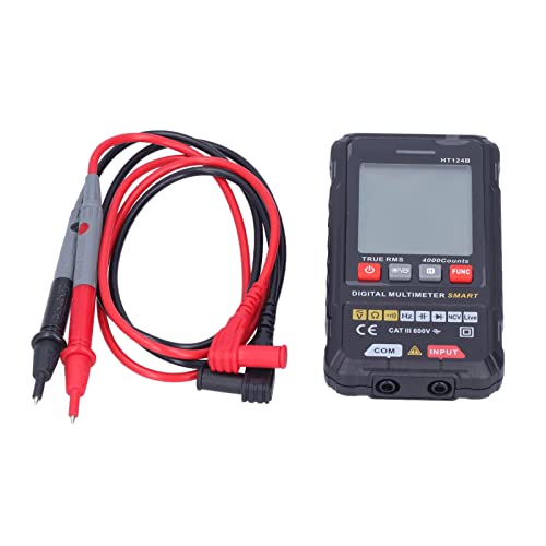 Image of Digital Multimeter Ht,Digital Multimeter Profi AutoRanging 4000 Counts True RMS UltraPortable Multimeter Tester for Voltage Capacitance HT124B