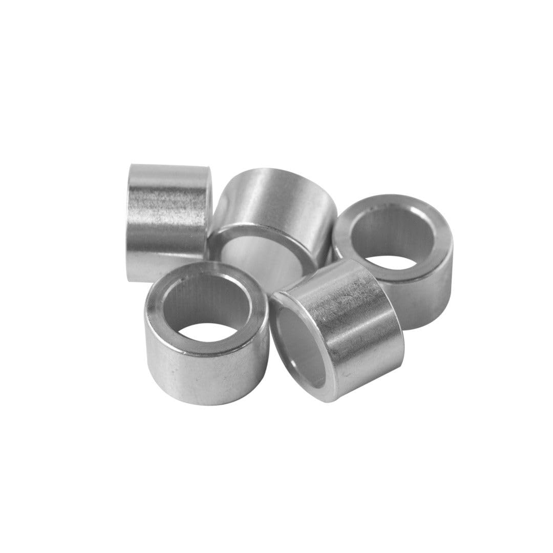 Aluminum Spacer 3/4" OD x 1/2" ID x Choose Your Length, Round Spacer Unthreaded Standoff Bushing Plain Finish, Fits Screws Bolts 1/2" or M12 by Metal Spacers Online (1/2" Length, 25 Pack)