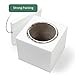 POTEY Cement Planter Flower Pot - 4.8 Inches Vintage Indoor Plants Containers Unglazed Medium Bonsai Concrete with Drain Hole - Bronze, Geometry Embossment