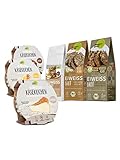 ✅ TOP NÄHRWERTE & RICHTIG LECKER: 1/4 vom Käsekuchen hat nur 178 Kalorien und 18 g Eiweiß pro Stück. Das Brot ist ballaststoffreich, macht satt und versorgt dich mit allen wichtigen Nährstoffen.
