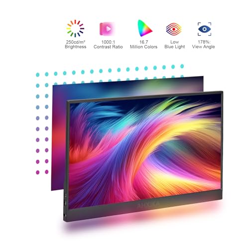 AHXJKA 16 Inch Portable Metal Monitor: 1200P IPS/HDR Key Specifications