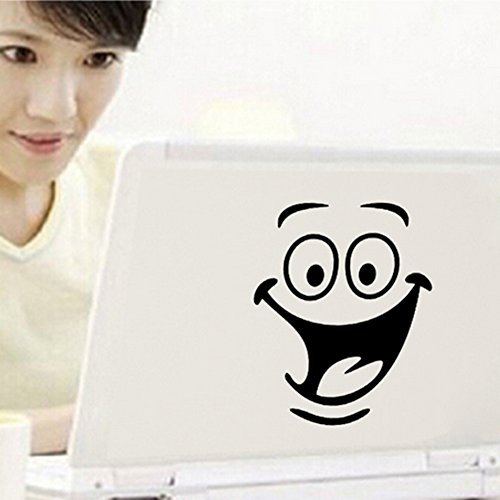 Funny Decals For Toilet 2 Pcs Black Smiley Face Smile Wall Stickers Pvc Cute Wall Stickers Vinyl Wallpaper 18X22Cm Diy Removable Murals For House Decoration Bathroom Baby Living Rooms Bedroom Decals #TOP3
