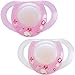 Chicco 1763000000 - Schnuller, 2er Set, ab 0 Monate, pink
