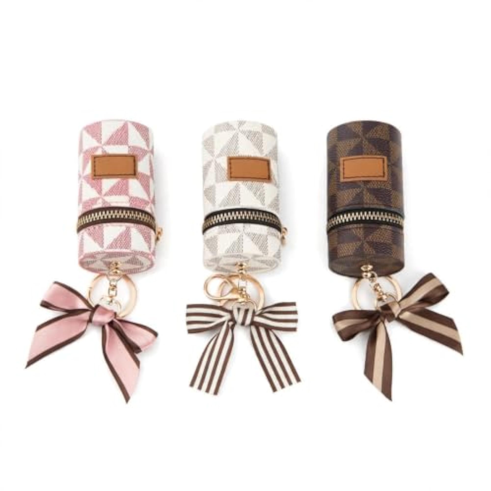 Mini Leather Keychain Bag Coin Purse, Multipurpose Travel Pouch