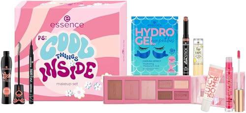 essence PS: cool things inside makeup set, Multi Set, glänzend, acetonfrei, vegan, ohne Mikroplastikpartikel, ohne Parabene, 1er Pack (1pcs)