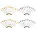 Luckycivia 40 Pcs Silver Gold Tone Round Tray Lapel Pin Stick, Blank Brooch Pin for Men Women Suit Tie Hat Scarf Badge, Stainless Steel Safety Pins Brooches, DIY Costume Jewelry Accessories