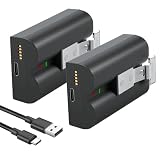 Wikinu 2-Pack Ring doorbell Batteria V4,equipped with a Type-C charging port, compatible with Video Doorbell 2/3/3+/4,Stick Up Camera 2 3 Spotlight Cam/Proiettore Solare/Spioncino Batteria