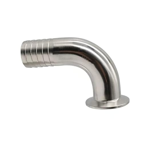 Acvacv One Color Hose Barb Tri Clamp 90 Deg Elbow Sus304 Stainless Steel Sanitary Fitting, For Machinery Manufacturers Parts Tc34mm(25Mm)