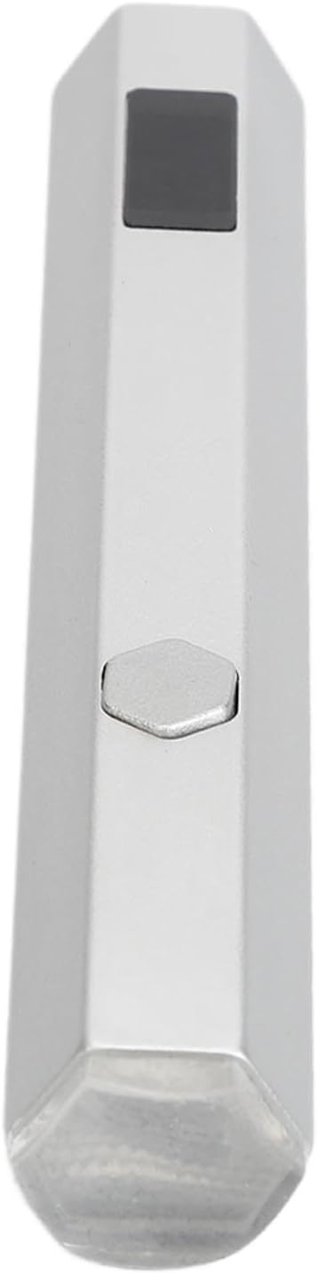 ZIXINNKC ミニ LED ネイルランプ 2 ギアポータブル透明シリコン先端調節可能な磁気デジタルネイルライト (銀)