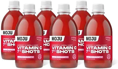 MOJU Vitamin D Shots - 12x60ml, 396% RI of Vitamin D3 in Every Shot, Natural Ingredients, No Added Sugars or Sweeteners, Vegan