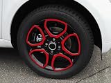 Riceverai 24 adesivi personalizzati per cerchi Original Smart da 5x15 pollici ET32 e 5,5x15 pollici ET42.