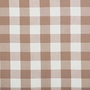 VHC Brands Annie Buffalo Portabella Check Farmhouse Prairie Swag Curtain Set 36x36x18
