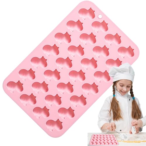 ycezw Molde de silicona para mascotas, moldes pequeños para mascotas | Molde de caramelo de silicona de grado alimenticio, molde para hornear,Molde de chocolate antiadherente pequeño
