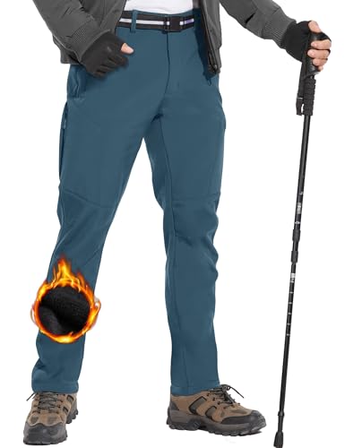 Pantalon de randonnée homme MOURCE contre le froid et l'humidité doublé polaire imperméable