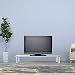 Relaxdays Mueble TV de Cristal, Mesa Televisión, Vidrio y Metal, 100 x...