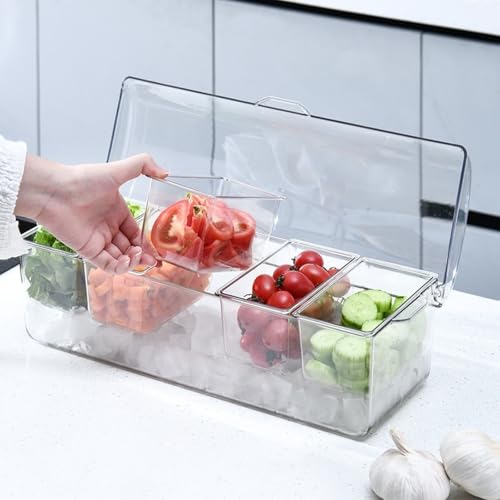 Boîte à salade 5 compartiments pour éviter les repas détrempés - 6