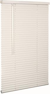 LOTUS & WINDOWARE Cordless 1" Aluminum Mini Blind 34" Wide x 72" Long, Alabaster, Room Darkening Metal Indoor Window Blinds for Home and Office