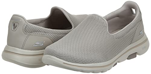 Sapatilha Go Walk 5, Skechers, Feminino, Bege, 37
