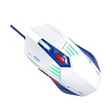 ZAICOLER Zestaw Klawiatury i Myszy do Gier, Przewodowa Klawiatura z Podświetleniem RGB, 98 Klawiszy Urządzenie Wejściowe o Kompaktowym Układzie i Ciche Pisanie, Idealne do Laptopa 98SE ME 2000