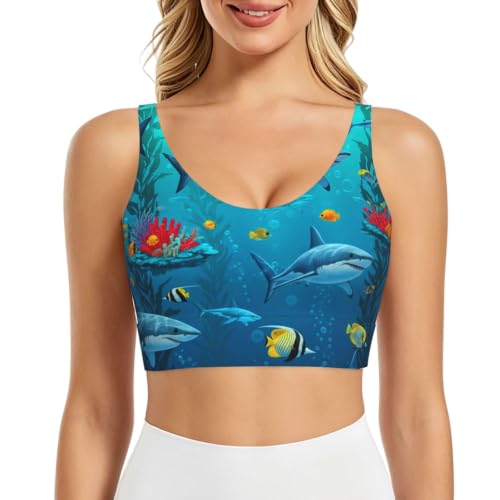 Sports Bras for Women Racerback Running Bra Workout Crop Tank