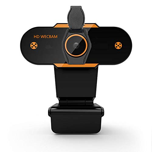 Feicuan HD Webcam 1080P com cobertura de privacidade, PC Laptop Webcam com microfone, USB câmara Web de foco fixo para Live Streaming Videolchamadas Conferences gravação estúdio Streaming jogos