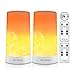 Produktbild LED Flamme Licht, 2 LED Flamme Lampes mit 2 Fernbedienung, USB Wiederaufladbar, Flackernde LED Flammeneffekt Lampes für Möbeldekoration, Raumdekoration, Weihnachten, Halloween, Party