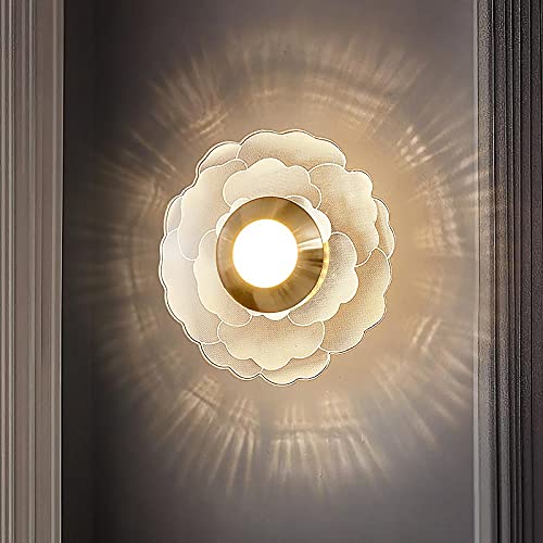CEKUXPS Modern Flower Wall Lamp;Acrylic Wall Light Sconces Lighting Fixture;Home