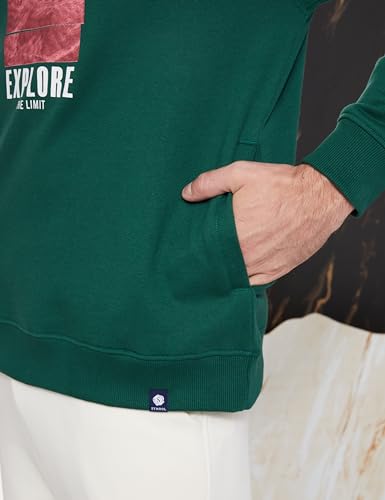 Image of Amazon Brand - Symbol Men Cotton Rich Light Weight Crew Neck Sweatshirt (Regular Fit) (Available in Plus Sizes)