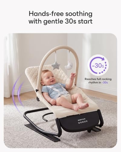 BabyLux Electric Baby Bouncer, 0-12개월용 자동 로커 시트 (9.1kg(20파운드) — 사진 2
