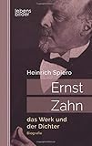 ernst zahnarzt detmold  Ernst Zahn: das Werk und der Dichter: Biografie