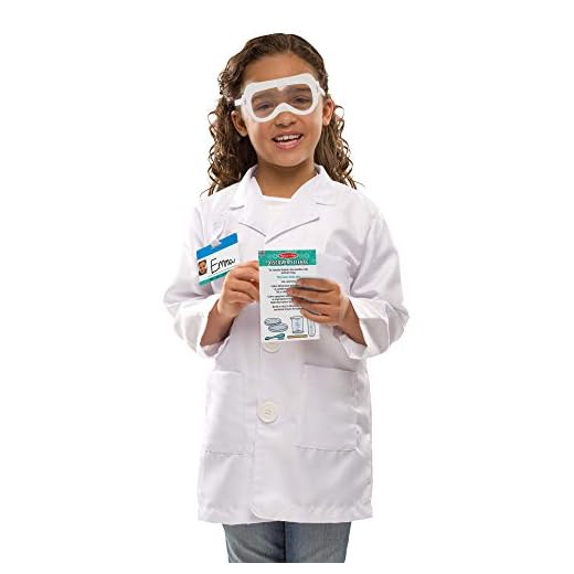 Melissa & Doug- Scientist Disfraz para Niños, Multicolor, Talla Única (18536)